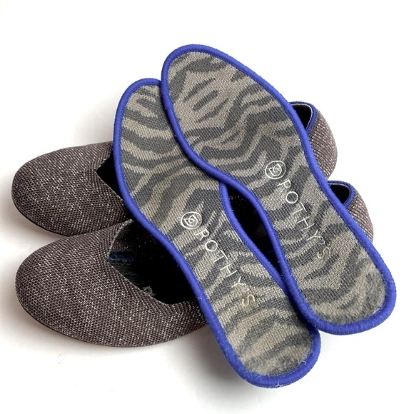 Rothy’s Women’s Round Toe Flats Twilight Metallic Size 8 - Picture 7 of 12